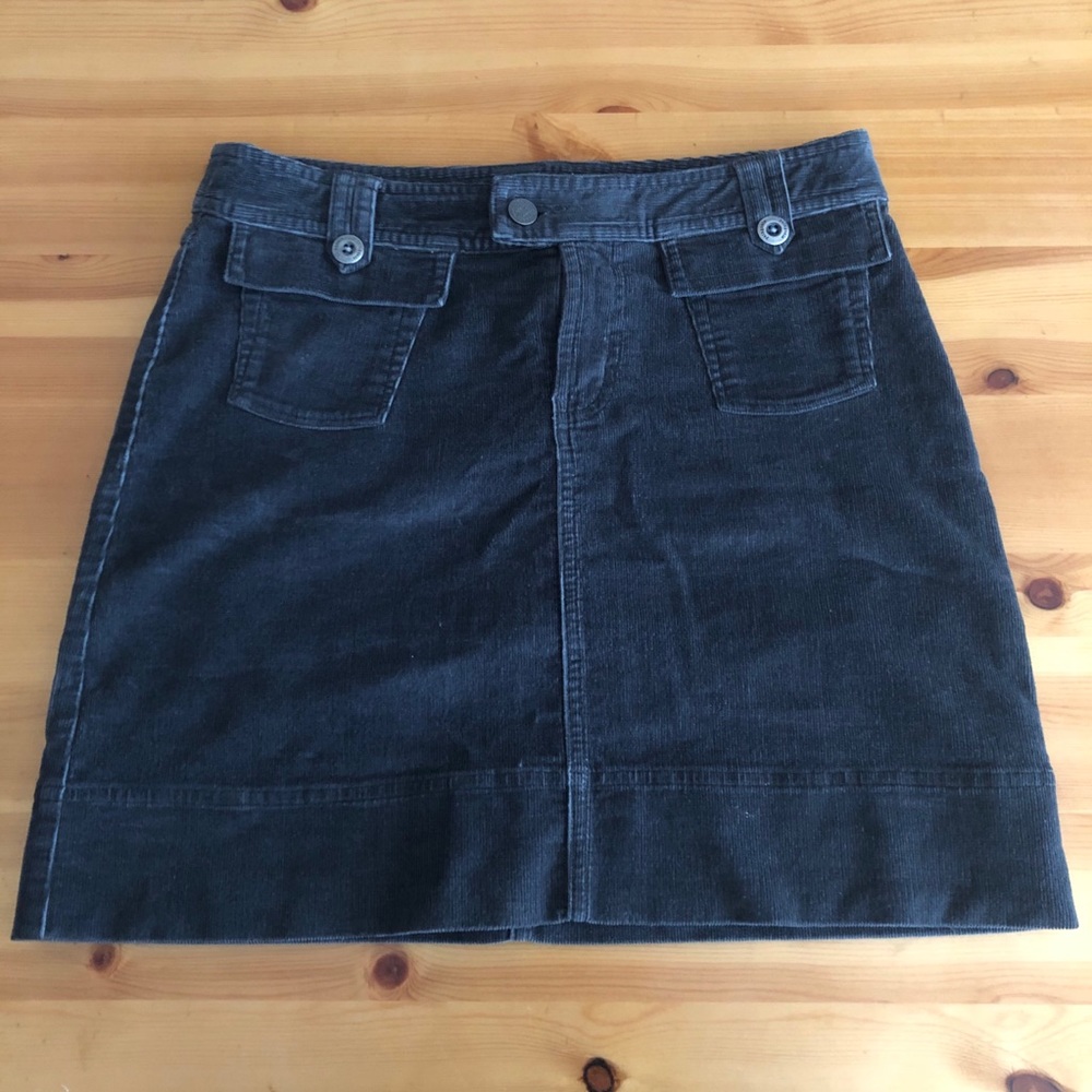 Patagonia Corduroy Mini Skirt Drak Grey 2